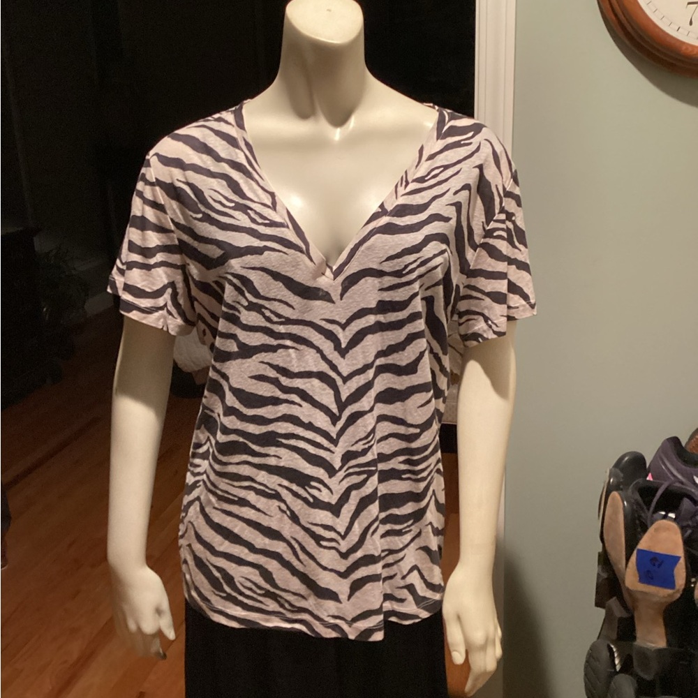Rails Black & Cream Top